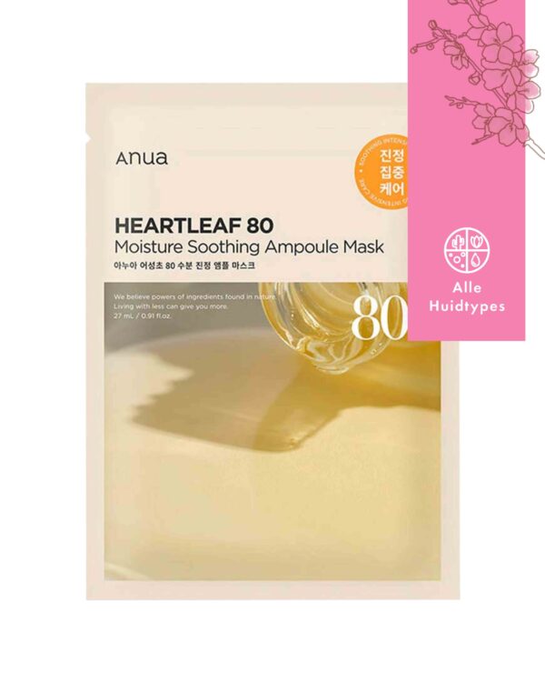 Anua | Heartleaf 80 Moisture Soothing Ampoule Mask | 1st