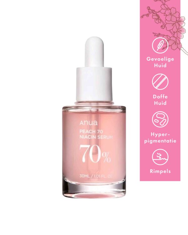 ANUA | Peach 70% Niacinamide  Serum | 30ml - Image 2
